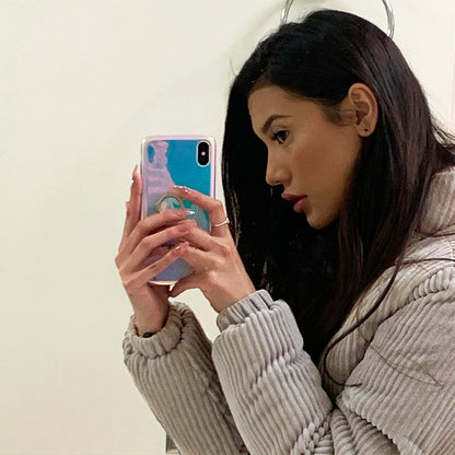 Sultry Gray Polyester Jacket Sexy Silhouette for the Confident Woman
