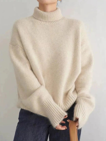 Oversized Turtleneck Cashmere Sweater