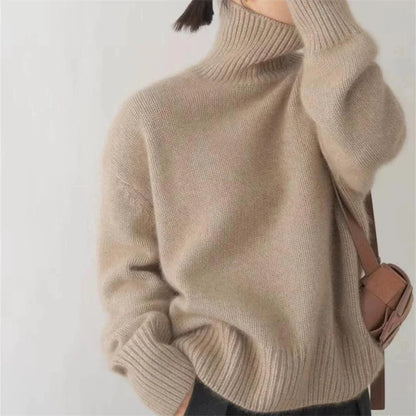 Oversized Turtleneck Cashmere Sweater
