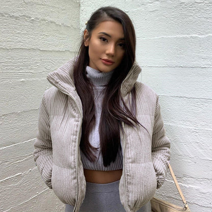 Sultry Gray Polyester Jacket Sexy Silhouette for the Confident Woman