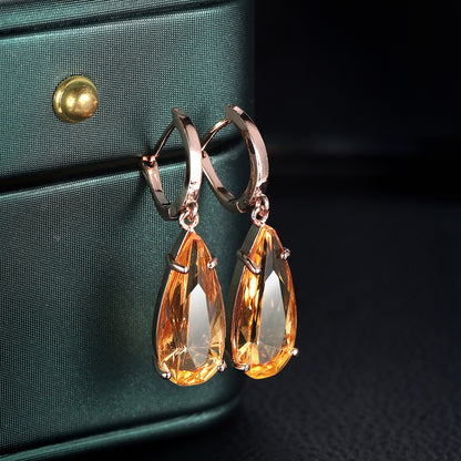 Creative Big Water Drop Pear-shaped Earrings For Women