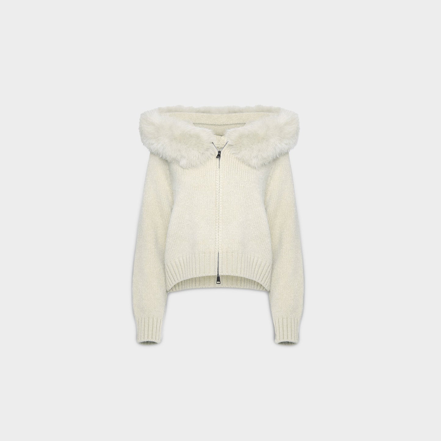 Premium Deer Plush Zip Cardigan