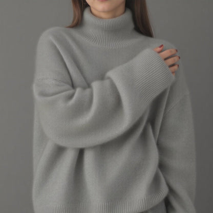 Oversized Turtleneck Cashmere Sweater